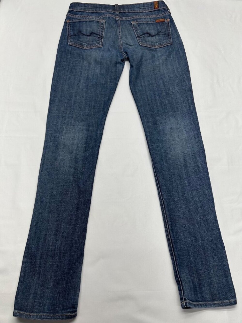7 For All Mankind Joyce Jeans Women's 26 Blue Made in the USA - Picture 3 of 14